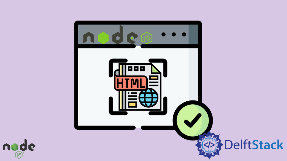 Rendering HTML Files In Node.js | Delft Stack